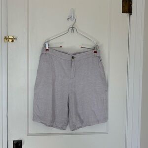 Linen Sigrid Olsen White Shorts